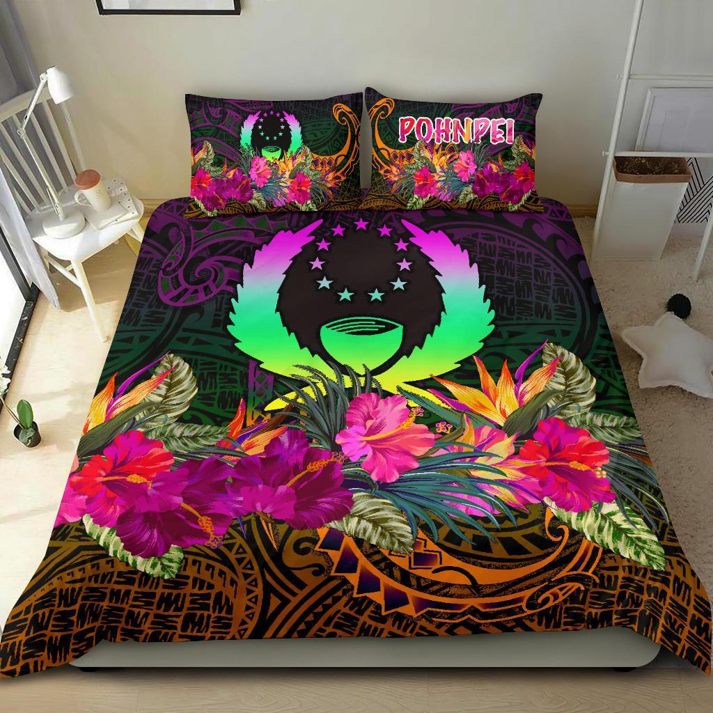 Pohnpei Bedding Set - Summer Hibiscus Reggae - Polynesian Pride