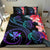 Hawaii Bedding Set - Hawaii Turtle Polynesian Tropical Bedding Set - Cora Style Purple - Polynesian Pride
