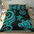 Tahiti Polynesian Bedding Set - Turquoise Tentacle Turtle Turquoise - Polynesian Pride