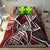 Hawaii Bedding Set - Tribal Flower Special Pattern Red Color - Polynesian Pride