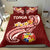 Tonga Bedding Set - Tonga Coat Of Arms With Polynesian Patterns - Polynesian Pride