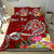 Tahiti Custom Personalised Bedding Set - Turtle Plumeria (Red) Red - Polynesian Pride