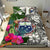 Samoa Bedding Set White - Turtle Plumeria Banana Leaf - Polynesian Pride