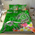 Tahiti Custom Personalised Bedding Set - Turtle Plumeria (Green) - Polynesian Pride