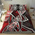 American Samoa Bedding Set - Tribal Flowers Special Pattern Red Color - Polynesian Pride