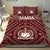 Samoa Bedding Set - Samoa Seal In Polynesian Tattoo Style (Red) - Polynesian Pride