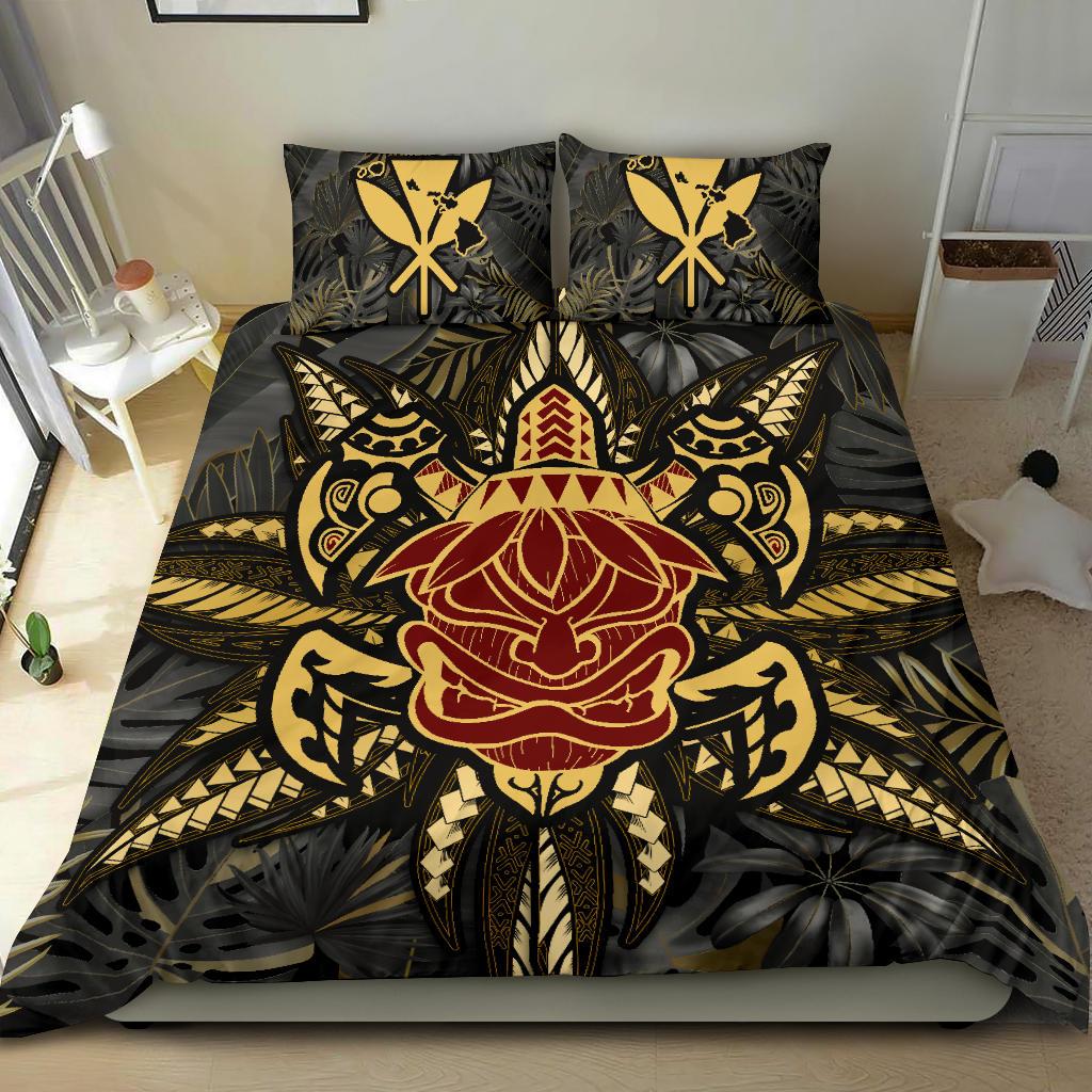 Hawaii Turtle Polynesian Tropical Gold Bedding Set - Alone Style - AH - Polynesian Pride