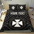 Wallis and Futuna Personalised Bedding Set - Wallis and Futuna Seal With Polynesian Tattoo Style Black - Polynesian Pride