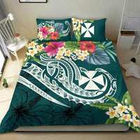 Wallis and Futuna Polynesian Bedding Set - Summer Plumeria (Turquoise) Turquoise - Polynesian Pride
