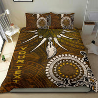Cook Islands Custom Personalised Bedding Set - Polynesian Boar Tusk - Polynesian Pride