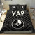 Yap Bedding Set - Yap Seal With Polynesian Tattoo Style Black - Polynesian Pride