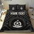 Vanuatu Personalised Bedding Set - Vanuatu Seal With Polynesian Tattoo Style Black - Polynesian Pride