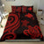 Papua New Guinea Bedding Set - Red Tentacle Turtle Red - Polynesian Pride