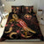 Hawaii Polynesian Bedding Set - Turtle With Blooming Hibiscus Gold - Polynesian Pride