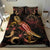 Palau Polynesian Bedding Set - Turtle With Blooming Hibiscus Gold - Polynesian Pride