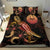 Tahiti Polynesian Bedding Set - Turtle With Blooming Hibiscus Gold - Polynesian Pride