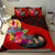 Tahiti Bedding Set - Polynesian Hook And Hibiscus (Red) Red - Polynesian Pride