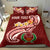 Pohnpei Personalised Bedding Set - Pohnpei Seal Polynesian Patterns Plumeria Red - Polynesian Pride