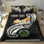 Pohnpei Custom Personalised Bedding Set - Pohnpei Seal Polynesian Patterns Plumeria (Black) - Polynesian Pride