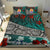 Tahiti Bedding Set - Lizard And Turtle Green Red - Polynesian Pride