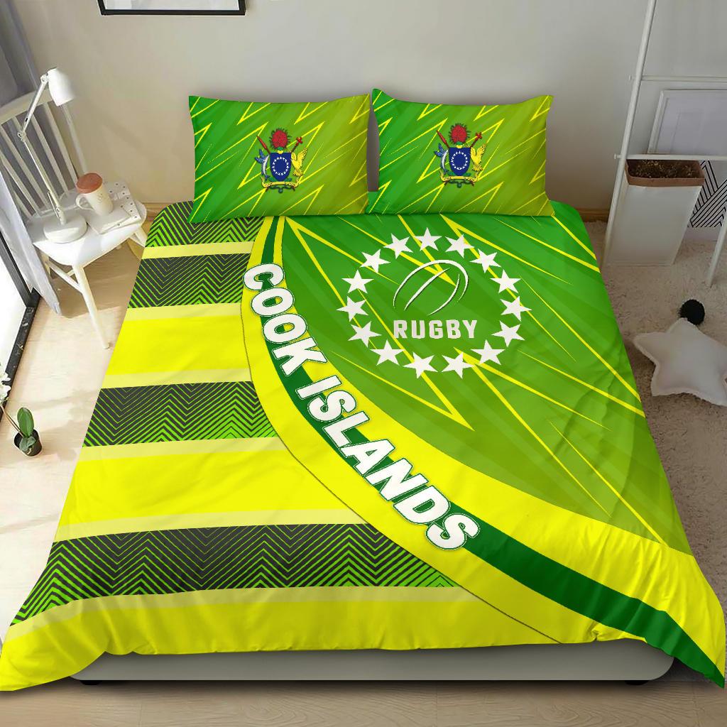 Cook Islands Bedding Set Victorian Vibes Green - Polynesian Pride