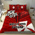 Wallis and Futuna Rugby Bedding Set Sporty Vibes Red - Polynesian Pride