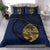 Guam Duvet Cover Set - Guam Flag & Coat Of Arms Blue - Polynesian Pride