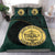 Palau Duvet Cover Set - Palau Coat Of Arms Dark Green - Polynesian Pride