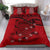 Tuvalu Duvet Cover Set - Coat Of Arms & Flag Red - Polynesian Pride