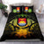 Kiribati Duvet Cover Set - Kiribati Coat Of Arms & Reggae Hibiscus - Polynesian Pride