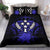 Kosrae Duvet Cover Set - Kosrae Flag & Dark Blue Hibiscus - Polynesian Pride