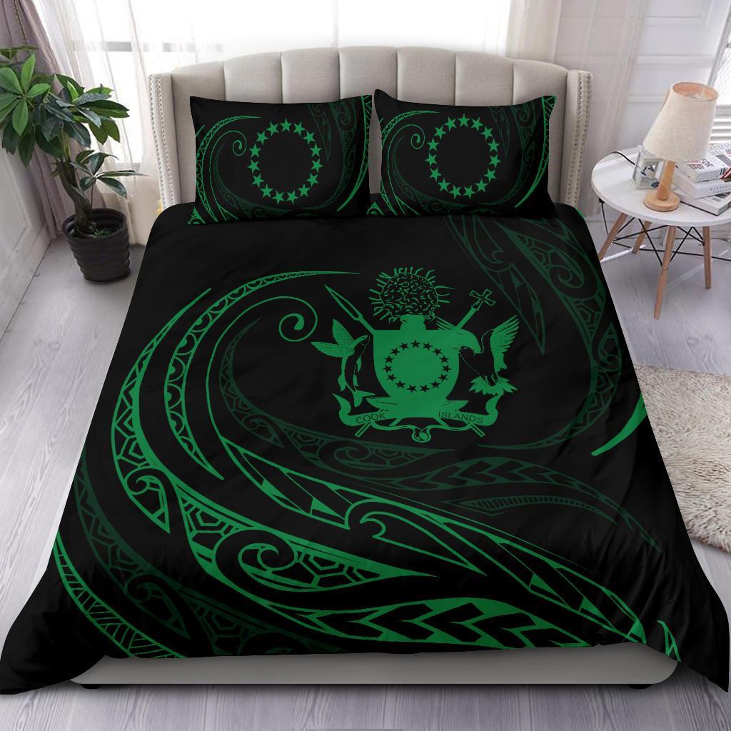 Cook Islands Bedding Set - Green - Frida Style - Polynesian Pride