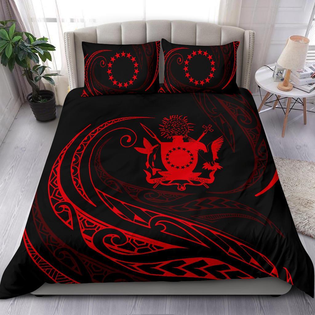 Cook Islands Bedding Set - Red - Frida Style - Polynesian Pride