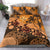 Polynesian Duvet Cover Set - Hawaii Bedding Set Orange Turtle Hibiscus - Polynesian Pride