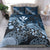 Polynesian Duvet Cover Set - Hawaii Bedding Set Dark Blue Turtle Hibiscus - Polynesian Pride