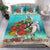 Polynesian Duvet Cover Set - Solomon Island Bedding Set Ocean Turtle Hibiscus - Polynesian Pride