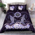 Polynesian Duvet Cover Set - Hawaii Bedding Set Shark Polynesia Compass Plumeria Purple - Polynesian Pride