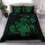 Hawaiian Map Turtle Ohana Hibicus Polynesian Bedding Set - Green - Polynesian Pride