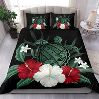 Hawaiian Map Turtle Hibiscus Polynesian Bedding Set - Polynesian Pride