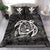 Hawaiian Map Turtle Kanaka Hibiscus Polynesian Bedding Set - White - Polynesian Pride