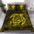 Hawaiian Map Turtle Kanaka Hibiscus Polynesian Bedding Set - Yellow - Polynesian Pride