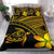 Hawaiian Turtle Kakau Plumeria Polynesian Bedding Set Yellow - Polynesian Pride