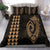 Hawaiian Kakau Fish Hook Polynesian Bedding Set - Gold - Polynesian Pride