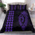 Hawaiian Kakau Fish Hook Polynesian Bedding Set - Purple - Polynesian Pride