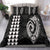 Hawaiian Kakau Fish Hook Polynesian Bedding Set - White - Polynesian Pride