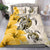 Polynesian Duvet Cover Set - Hawaii Bedding Set Polynesia Turtle Hibiscus Yellow - Polynesian Pride