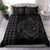 Hawaiian Map Kakau Turtle Kanaka Polynesian Bedding Set - Gray - Polynesian Pride