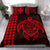 Hawaiian Map Kakau Turtle Kanaka Polynesian Bedding Set - Red - Polynesian Pride