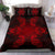 Hawaiian Turtles Tribal Mask Polynesian Bedding Set Red - Polynesian Pride