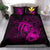 Hawaiian Map Hibiscus Kanaka Polynesian Bedding Set - Harold Turtle - Pink - Polynesian Pride